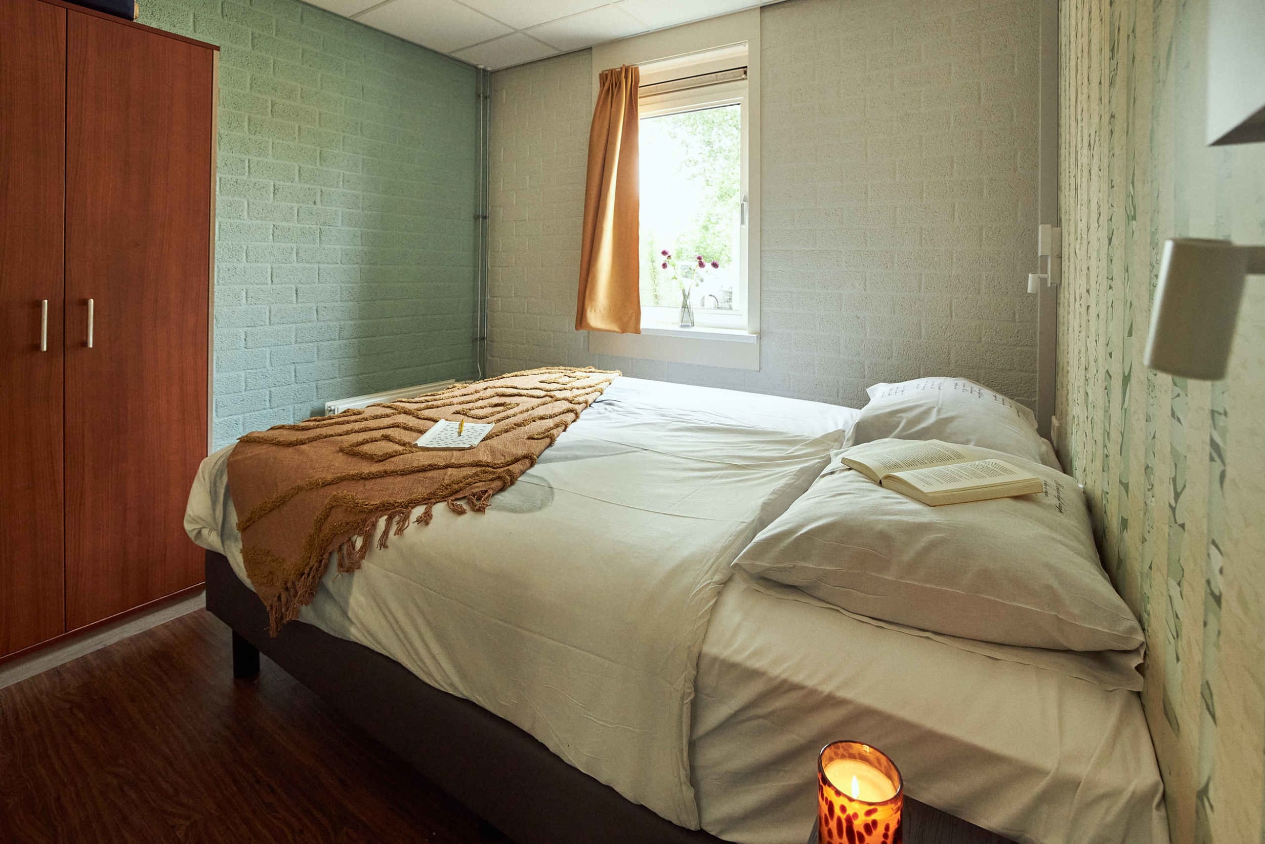 slaapkamer-tweepersoonsbed-fazant-vakantiepark